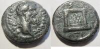 Rom Ae-20 Ae-20 Septimius Severus aus Caesarea in Kappadokien Rs. Berg Argaeus im Tempel -