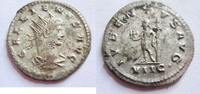 Rom Antoninian Billon-Antoninian von Gallienus, geprägt in Antiochia Rs. Kaiser n. l. stehend -
