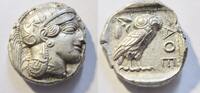 Griechenland Tetradrachme Tetradrachme von Athen in Attika Rs. Eule n. rechts stehend -