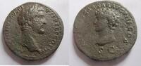 Rom Sesterz Sesterz von Antoninus Pius mit Marcus Aurelius als Caesar -