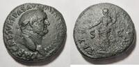 Rom Sesterz Sesterz von Vespasianus Rs. Pax n. links stehend -