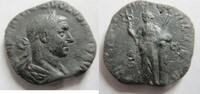 Rom Sesterz Sesterz von Volusianus Rs. Felicitas n. links an Säule gelehnt stehend -