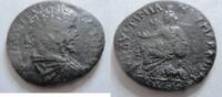 Rom Ae-26 Ae-26 von Septimius Severus aus Marcianopolis in Moesia Rs. Kybele n. l. sitzend -