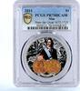 Niue 1 dollar Niue 1 dollar Peter The Great Ship PR70 PCGS colored proof silver 2011 -