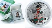 Cook Islands 5 dollars Cook Islands 5 dollars Soviet Cartoons Bremen Musicians Robbers silver coin 2011 -