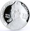Malta 10 euro Malta 10 euro Poet Dum Karm Psaila Poetry Literature proof silver coin 2013 -