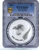 New Zealand 1 dollar New Zealand 1 dollar Kiwi Bird Fauna Fern Leaf MS68 PCGS silver coin 2011 -