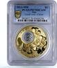 Niue 2 dollars Niue 2 dollars Good Luck Symbols Clover Leaf PR70 PCGS gilded silver coin 2013 -
