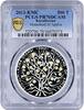Kazakhstan 500 tenge Kazakhstan 500 tenge Homeland of Apples Tree PR70 PCGS gilded silver coin 2013 -