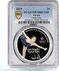 Tuvalu 1 dollar Tuvalu 1 dollar Yuna Kim Olympic Figure Skating PR70 PCGS silver coin 2010 -