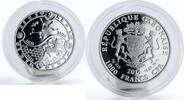 Gabon 1000 francs Gabon 1000 francs Zodiac Sagittarius proof silver coin 2014 -