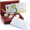Andorra 10 diners Andorra set 4 coins The Vikings gilded silver coins 2008 -