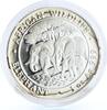 Somalia 100 shillings Somalia 100 shillings African Wildlife Elephants Animals Fauna silver coin 2013 -