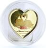 Liberia 10 dollars Liberia 10 dollars Endless Love Swans Birds colored proof silver coin 2007 -