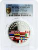 Ukraine 10 hryvnia Ukraine 10 hryvnia In Unity Strength Countries Flags PR70 PCGS silver coin 2022 -