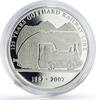 Mongolia 500 togrog Mongolia 500 togrog 125 Years Gotthard Railways Train Locomotive Ag coin 2007 -