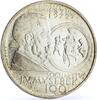 Czech Republic '-1 Czechoslovakia 100 Years Sculptor Josef Myslbek Art silver token medal coin 1972 -