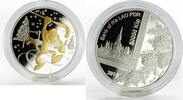 Laos 50000 kip Laos 50000 kip Year of the Monkey gilded silver coin 2016 -