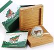 Nicaragua 100 cordobas Nicaragua 100 cordobas Conservation Wildlife Jaguar Cat Fauna silver coin 2018 -