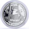 South Georgia and the South Sandwich Islands 2 pounds Sandwich Islands 2 pounds Liberation Warship Helicopters proof silver coin 2007 -