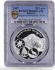Bulgaria 10 leva Bulgaria 10 leva Mountain Pirin Fauna FLora Nature PR66 PCGS silver coin 2007 -