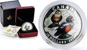 Canada 10 dollars Canada 10 dollars Conservation Wildlife Harlequin Duck Bird Fauna proof silver coin 2014 -