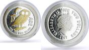 Niue 2 dollars Niue 2 dollars Mythology Creatures Athena Owl Bird gilded silver coin 2017 -