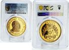 Tonga 1 paanga Tonga 1 paanga Investiture King Tupou IV Politics PR67 PCGS gilded CuNi coin 1968 -