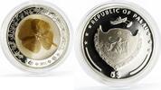 Palau 5 dollars Palau 5 dollars Lucky Ounce Good Luck Clover Leaf colored proof silver coin 2011 -