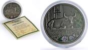 Niue 1 dollar Niue 1 dollar Lunar Calendar Year of the Ox 2009 Seated Ox Lotus Flowers silver coin 2008 -