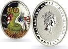 Niue 1 dollar Niue 1 dollar Lunar Calendar Year of the Snake Baby colored silver coin 2013 -