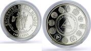 Nicaragua 5 cordobas Nicaragua 5 cordobas Ibero-American Dances Customs Las Inditas silver coin 1997 -