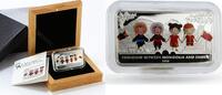 Mongolia 20000 togrog Mongolia 20000 togrog Friendship Mongolia and China colored silver coin 2018 -