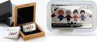 Mongolia 20000 togrog Mongolia 20000 togrog Friendship Mongolia and Japan proof silver coin 2018 -
