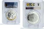 Niue 1 dollar Niue 1 dollar Lunar Calendar Year of the Goat Gilt PR70 PCGS silver coin 2015 -