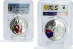 Niue 1 dollar Niue 1 dollar Merry Christmas Santa Claus Gifts Toys PR69 PCGS silver coin 2013 -
