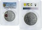 Niue 1 dollar Niue 1 dollar Amber Routes Roads Gdansk Neptune Fountain MS69 PCGS Ag coin 2008 -
