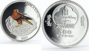 Mongolia 500 togrog Mongolia 500 togrog Tawny Eagle Bird colored silver coin 2007 -