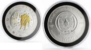 Rwanda 1000 francs Rwanda 1000 francs Zodiac Taurus Bull Fauna Animals gilded silver coin 2009 -