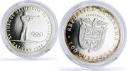 Panama 1 balboa Panama 1 balboa Calgary Winter Olympic Games Biathlon proof silver coin 1988 -