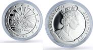 Gibraltar 1 crown Gibraltar 1 crown Solid As Rock City Landscape Rising Sun proof silver coin 1995 -