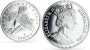 Gibraltar 1 crown Gibraltar 1 crown Preserve Planet Earth Eagle Bird Fauna proof silver coin 1994 -