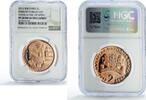 Bulgaria 2 leva Bulgaria 2 leva Poet Dimcho Debelyanov Literature PF68 NGC copper coin 2012 -