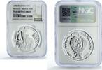 Bulgaria 25 leva Bulgaria 25 leva Conservation Wildlife Bear Cubs Fauna PF68 NGC silver coin 1989 -