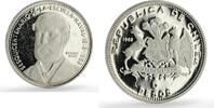 Chile 5 pesos Chile 5 pesos Naval Academy 150th Anniversary Arturo Prat proof silver coin 1968 -