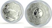 China 10 yuan China 10 yuan Lunar Calendar Year of the Ox Bull Wavy proof silver coin 2009 -