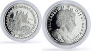 Isle of Man 1 crown Isle of Man 1 crown London Summer Olympic Games Swimming proof silver coin 2009 -