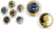 Isle of Man 1 crown Isle of Man set of 6 coins Royal Air Force Centenary gilded copper coins 2018 -