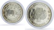Singapore 10 dollars Singapore 10 dollars Lunar Calendar Year of the Pig proof silver coin 1983 -