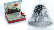 Niue 2 dollars Niue 2 dollars Christmas Bell Old New Year silver with musical box coin 2012 -